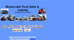 Desktop Screenshot of moseslaketrucksales.com